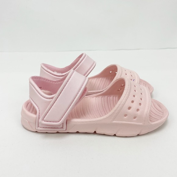 Tucker Tate Girls Eden Sandal 12M Pink Water Friendly Easy-On Hook Loop Strap - Picture 4 of 10